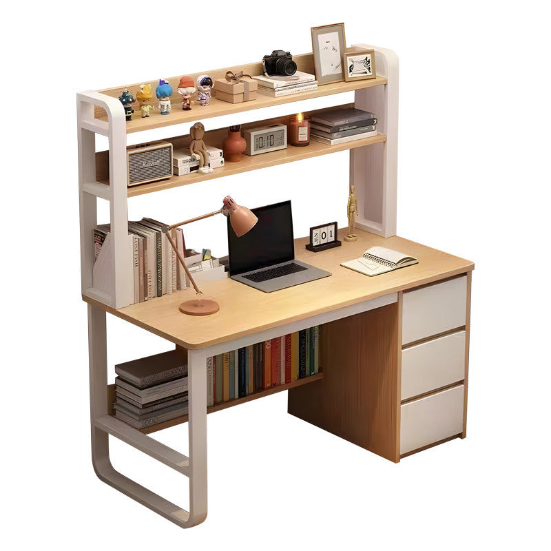 Set Mobilier de Birou pentru Studenți Level, Lemn, 2 Piese, 120x61x147 cm