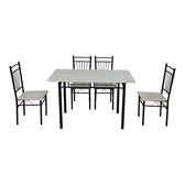 Set mobilier de dining cu 5 piese, Roza, sonoma, 110x60x75 cm, imagine suplimentara
