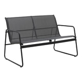 Set mobilier de grădină cu funcție outdoor Veranda, textilenă-metal, Antracit, 200x150x85 cm