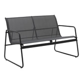Set mobilier de grădină cu funcție outdoor Veranda, textilenă-metal, Antracit, 200x150x85 cm, detaliu produs