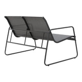 Set mobilier de grădină cu funcție outdoor Veranda, textilenă-metal, Antracit, 200x150x85 cm