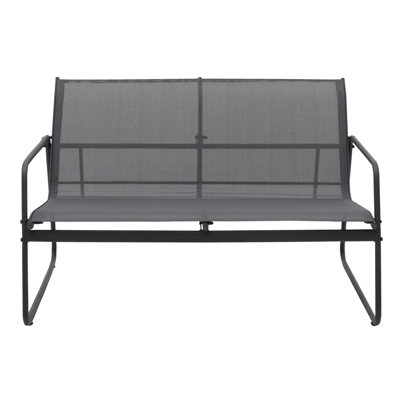 Set mobilier de grădină cu funcție outdoor Veranda, textilenă-metal, Antracit, 200x150x85 cm