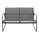Set mobilier de grădină cu funcție outdoor Veranda, textilenă-metal, Antracit, 200x150x85 cm