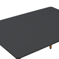 Set Mobilier Dining cu Masă și 4 Scaune, Natali-Noor, Negru, Picioare Lemn, 120x80x76 cm, foto produs 7