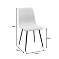 Set Mobilier Dining cu Scaune Noor Cypress și Masă Antoro cu Blat din Sticlă, Metal și Sticlă, Masă, Set 5 Piese, D100x75 cm, foto produs