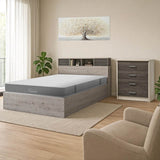 Set mobilier dormitor pentru student - pachet Snap de 3 piese, 168x221x95 cm
