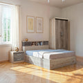 Set mobilier dormitor studentesc Cloud, 3 piese, compact și practic pentru spatii mici