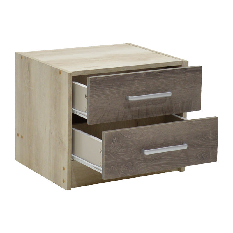 Set mobilier dormitor studentesc Cloud, 3 piese, compact și practic pentru spatii mici, 48x41x41 cm