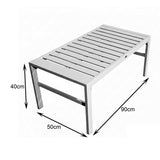 Set Mobilier Grădină cu Perne, Gardenly, Lounge, Aluminium & Bej, Set 4 Piese, 141x69x72 cm