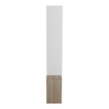 Set mobilier living cu rafturi Leganto, Pal, Alb, 220x35x197 cm