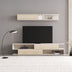 comoda TV Set mobilier living cu spatiu de depozitare Brick, Lemn Sonoma-Crem, 240x40x50, 4cm
