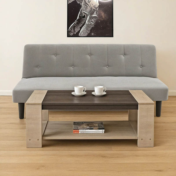 Set mobilier living pentru tineret Sync, Lemn, Canapea L160 x A85 x H80 cm, Măsuță cafea L100 x A50 x H45 cm, 167x77x73 cm