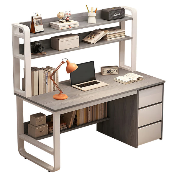 Set mobilier birou Soco-Berto II, Lemn, Set 2 piese, Birou 120x60x75 cm + Scaun 45x53x87 cm