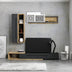 comoda TV Set mobilier pentru living Calvados, Lemn și metal, 200x300 cm