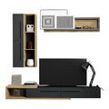 Set mobilier pentru living Calvados, Lemn și metal, Stejar, 200x300 cm, imagine suplimentara