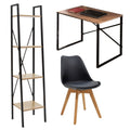 Set mobilier studenti 3 buc Gaston Negru 90x60x70 cm