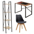 Set mobilier studenti 3 buc Gaston Negru 90x60x70 cm