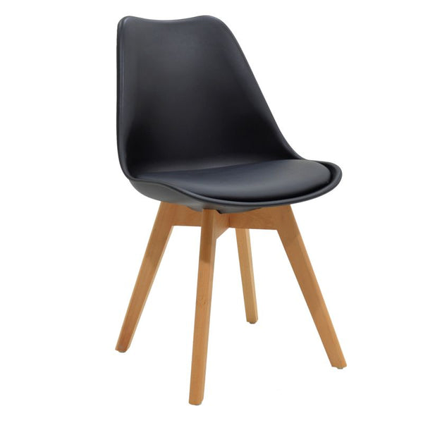 Set mobilier studenti 3 buc Gaston, Negru, 90x60x70 cm