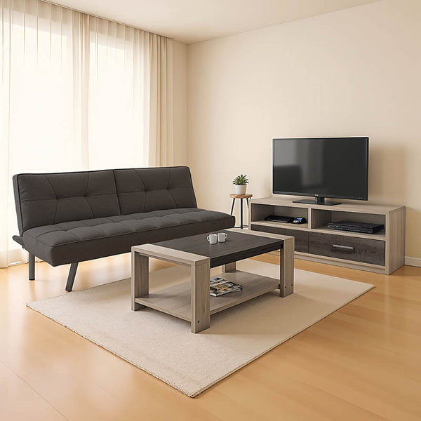 Set mobilier sufragerie 3 piese Flow, Lemn/Metal, variabile, 175x83x74 cm