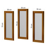 Set oglinzi (3 bucăți) Lavia - Bronze, Bronz, 2x70x30 cm