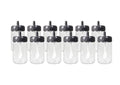 Set recipiente pentru condimente Kosova, Sticla, 300 ml, 12 bucati, Lingura, Transparent