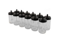 Set recipiente pentru condimente Kosova, Sticla, 300 ml, 12 bucati, Lingura, Transparent