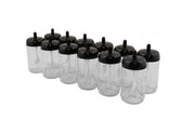 Set recipiente pentru condimente Kosova, Sticla, 300 ml, 12 bucati, Lingura, Transparent