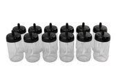 Set recipiente pentru condimente Kosova, Sticla, 300 ml, 12 bucati, Lingura, Transparent
