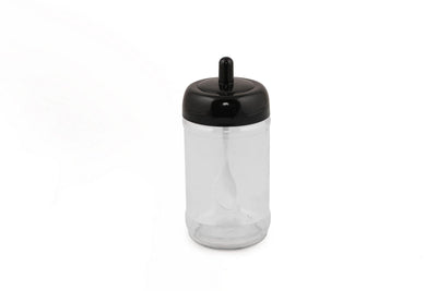 Set recipiente pentru condimente Kosova, Sticla, 300 ml, 12 bucati, Lingura, Transparent