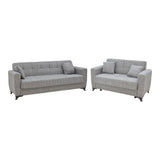 Set sufragerie 2 piese Modesto din stofa de Gri, 85x215 cm