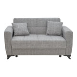 Set sufragerie 2 piese Modesto din stofa de Gri, 85x215 cm