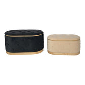Set tabureti 2 buc Royel Negru 83x46x42 cm