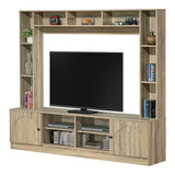 Set TV cu spatiu de depozitare Ambera, Lemn, Sonoma, 200x40x171 cm