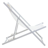 Sezlong Corte fag aluminiu texMaron, 190x70 cm - Alb