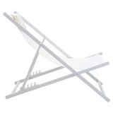 Sezlong Corte fag aluminiu texMaron, 190x70 cm - Alb