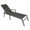 scaun de exterior Sezlong cu brate Koby aluminiu-textilena antracit