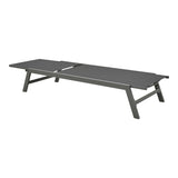 Șezlong cu functie de relaxare, Model Boka, Aluminiu și Textilena, Negru, 60x192x31 cm