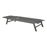 Sezlong Boka, Aluminiu si textilena, 60x192x31 cm - Negru