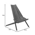 Sezlong de gradina Chaise Boho, Natural, 101x63x80 cm, foto produs 8