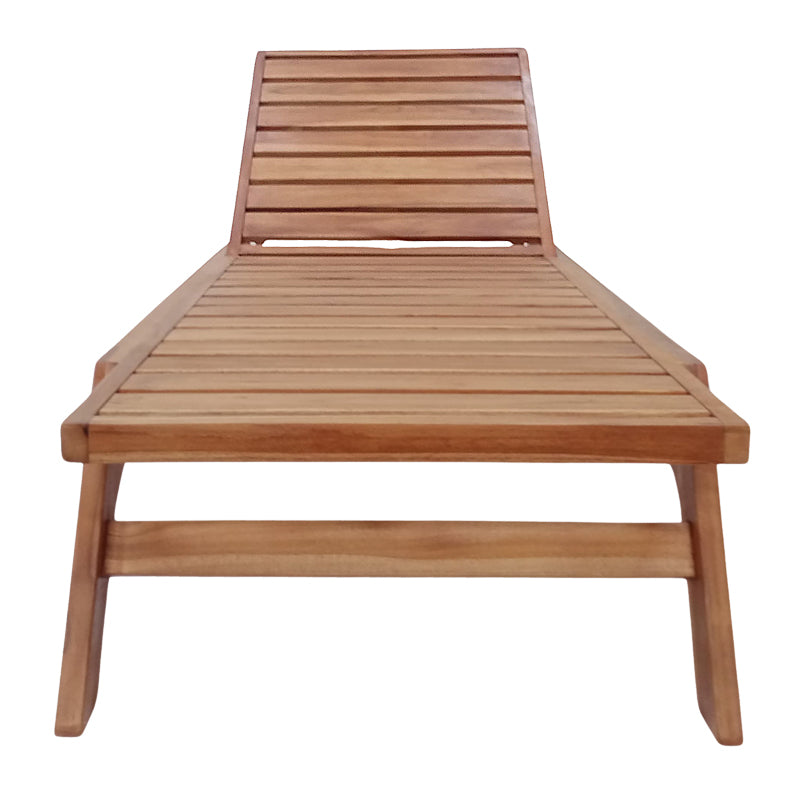Sezlong de gradina Melop Boho, Natural, 200x70x35 cm