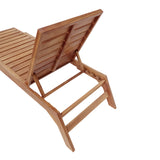 Sezlong de gradina Melop Boho, Natural, 200x70x35 cm