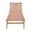 Sezlong de gradina Rebelise Boho, Natural, 60x180x85 cm, detaliu produs