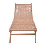 Sezlong de gradina Rebelise Boho, Natural, 60x180x85 cm