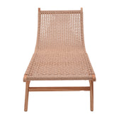Sezlong de gradina Rebelise Boho, Natural, 60x180x85 cm, detaliu produs