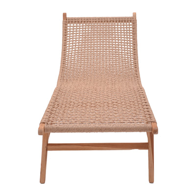 Sezlong de gradina Rebelise Boho, Natural, 60x180x85 cm, detaliu produs