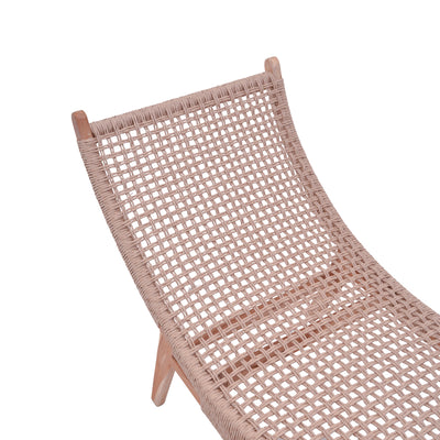 Sezlong de gradina Rebelise Boho, Natural, 60x180x85 cm, perspectiva suplimentara