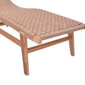 Sezlong de gradina Rebelise Boho, Natural, 60x180x85 cm, foto produs