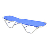 Sezlong Dessie pliabil aluminiu plasa, 56x188x30 cm - Albastru