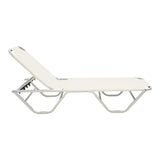 Sezlong Dessie pliabil aluminiu plasa, 56x188x30 cm - Bej