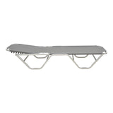 Sezlong Dessie pliabil aluminiu plasa, 56x188x30 cm - Gri Inchis